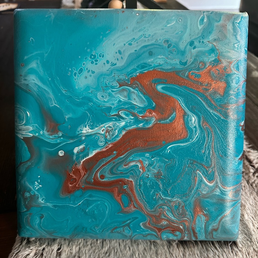 Hand crafted original abstract acrylic painting on canvas